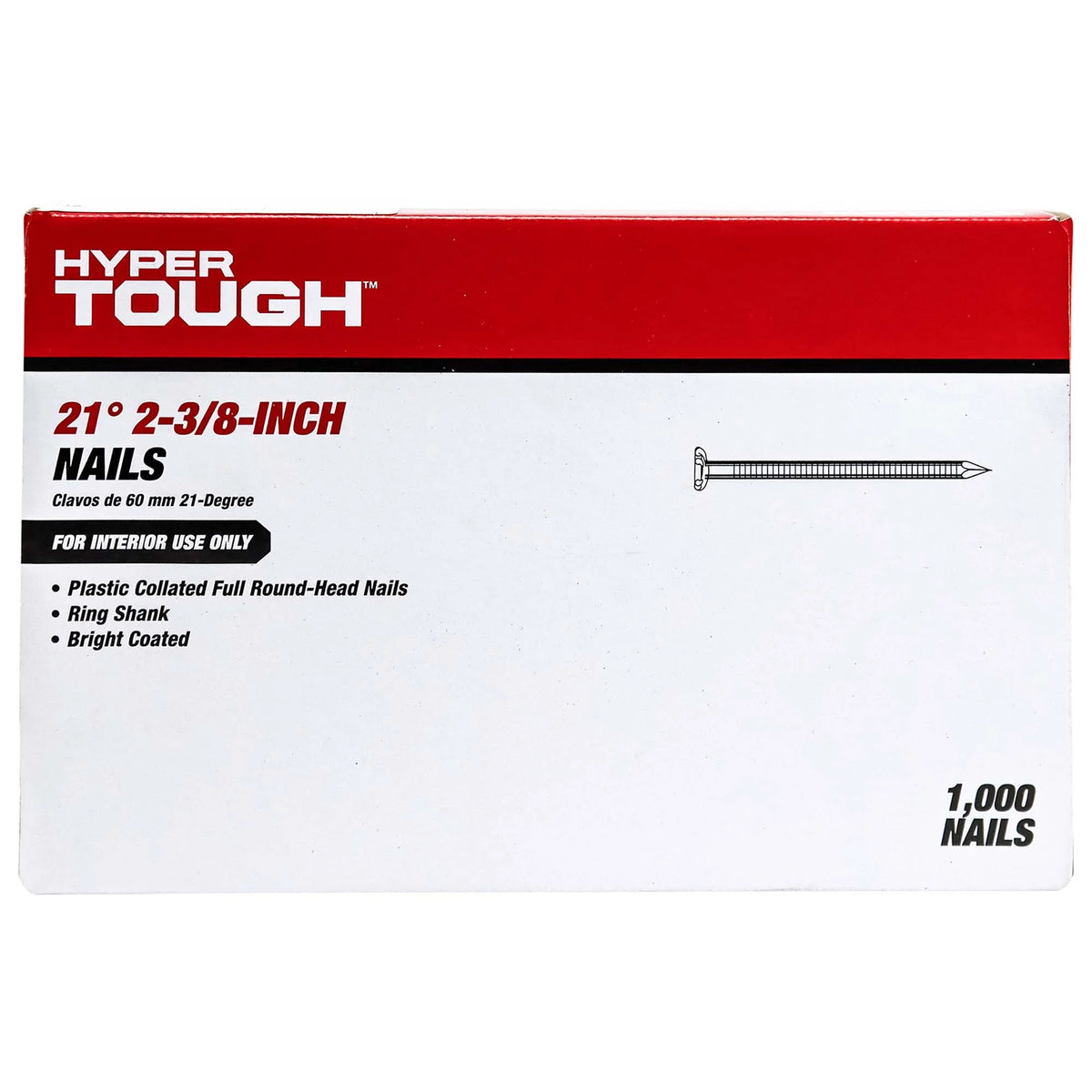2-3/8 in. 21-Degree Framing Nails 1000-Count X137