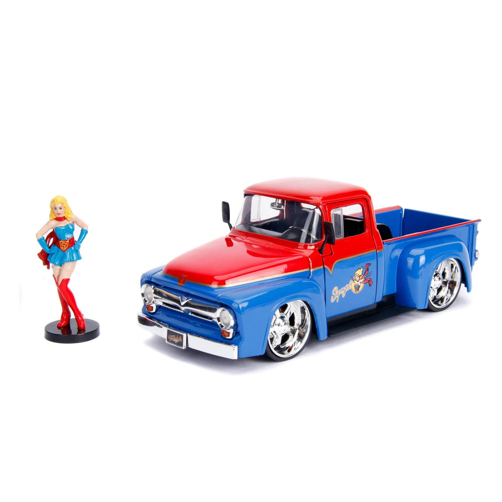 Die Cast Supergirl & 1956 Ford F-100 Pickup R2756