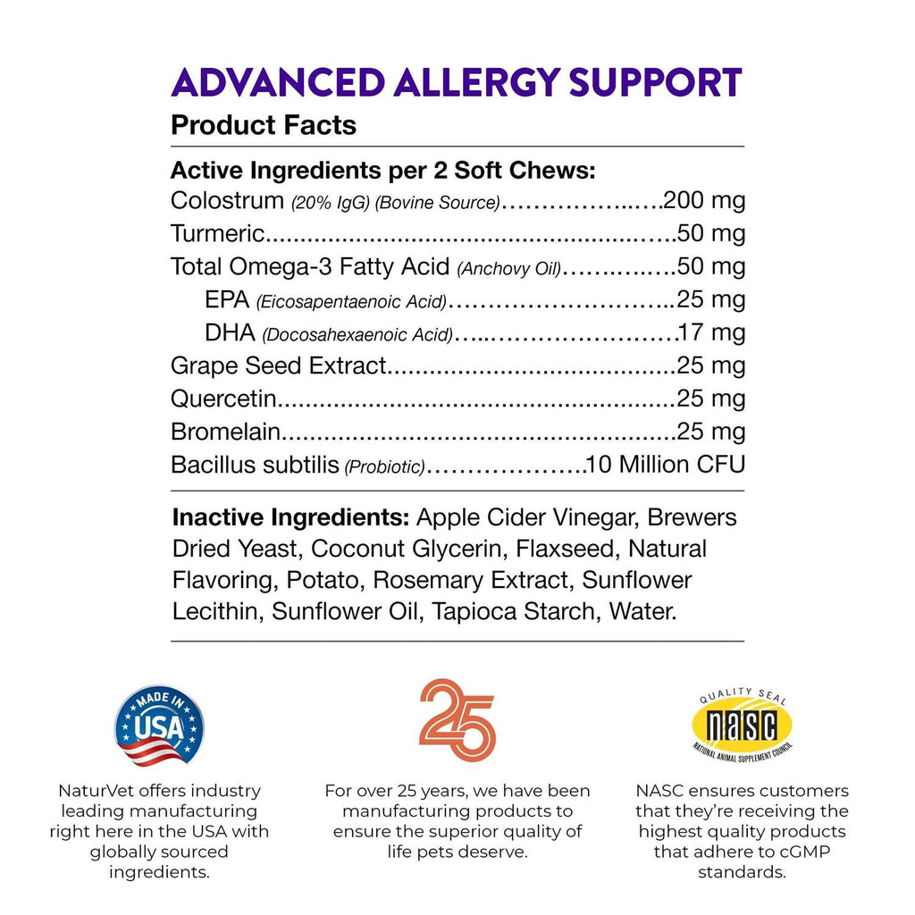 Advanced Allergy Support Soft Chews L44179