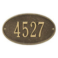 1-Line Wall Address Plaque Antique Brass B928
