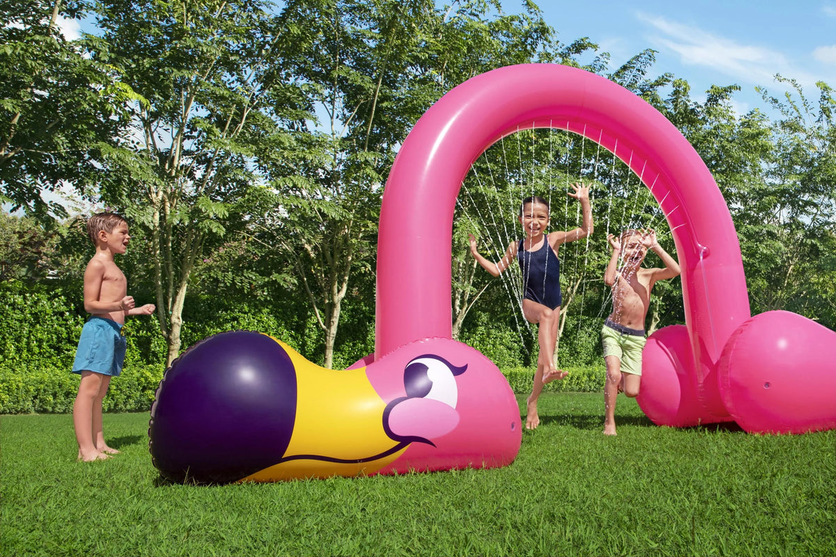 Pink Flamingo Inflatable Sprinkler Arch O1632