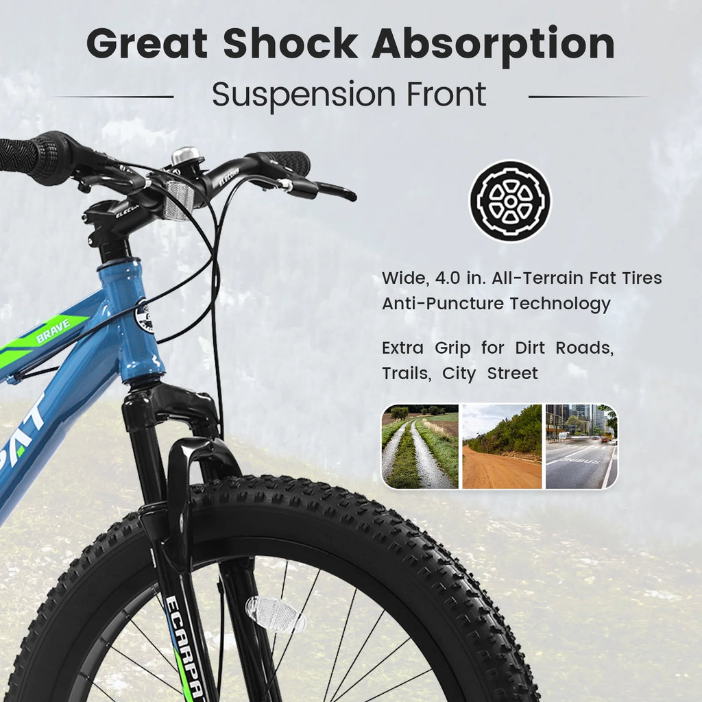 24 inch Mountain Bike with Fat Tires I77717