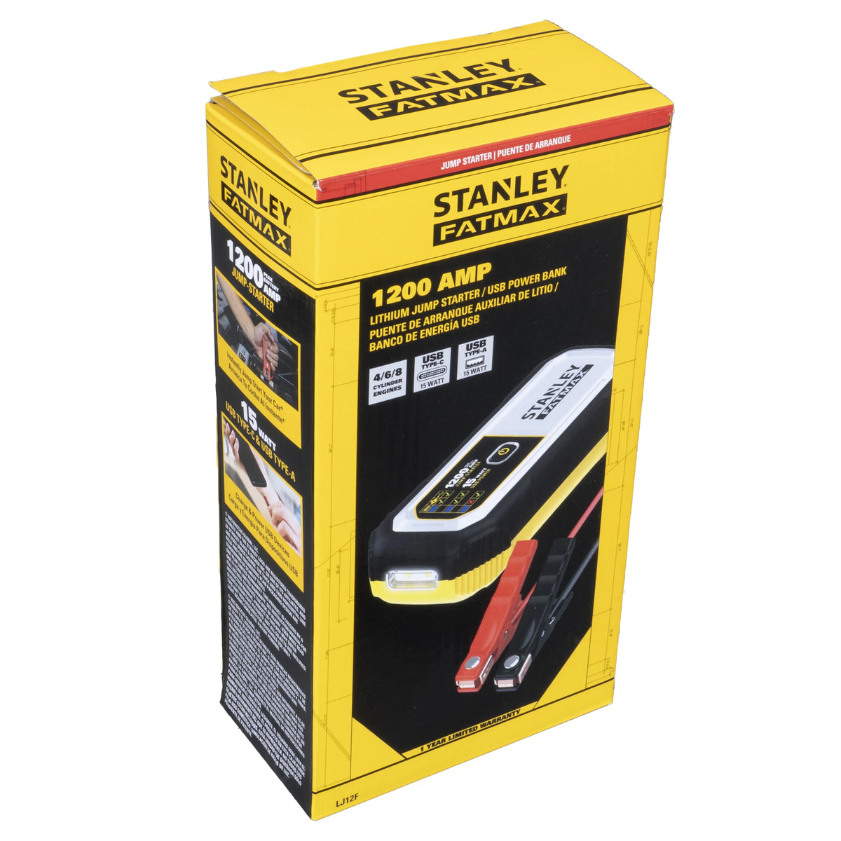 Lithium Jump Starter with USB Power Bank D4951