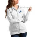 White Full-Zip Hoodie E405