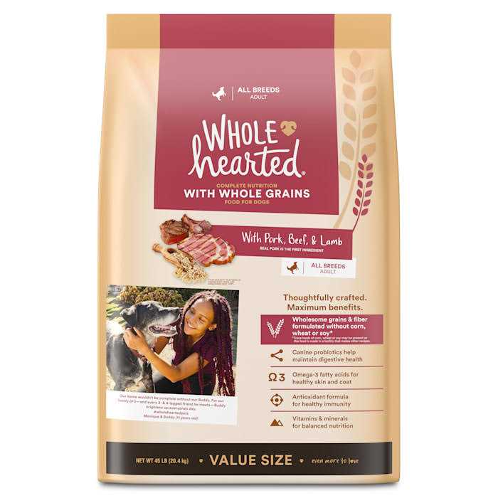Whole Grains with Pork Beef & Lamb Dry Dog Food W87324