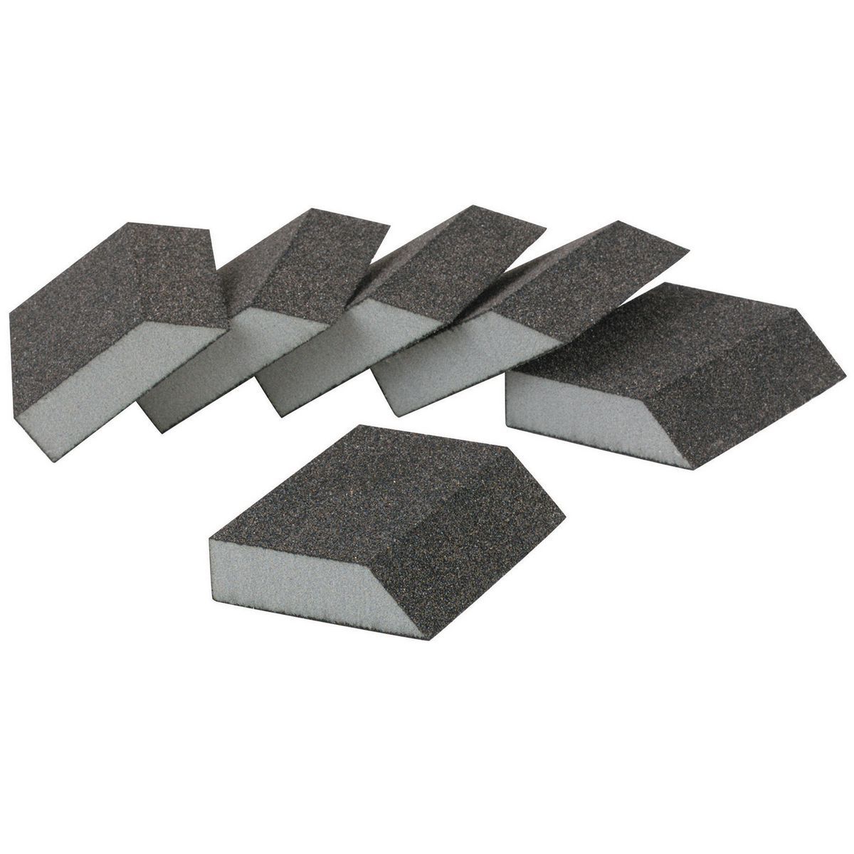 Aluminum Oxide Angled Sanding Sponges 6 Pack Q204