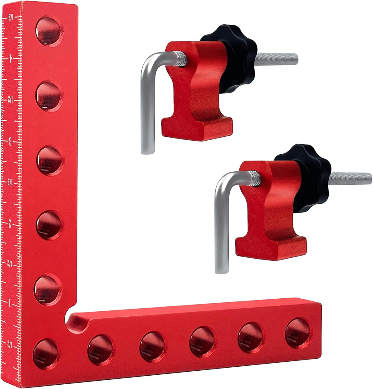 4 Pack 5.5 inch Aluminum 90 Degree Positioning Squares H957