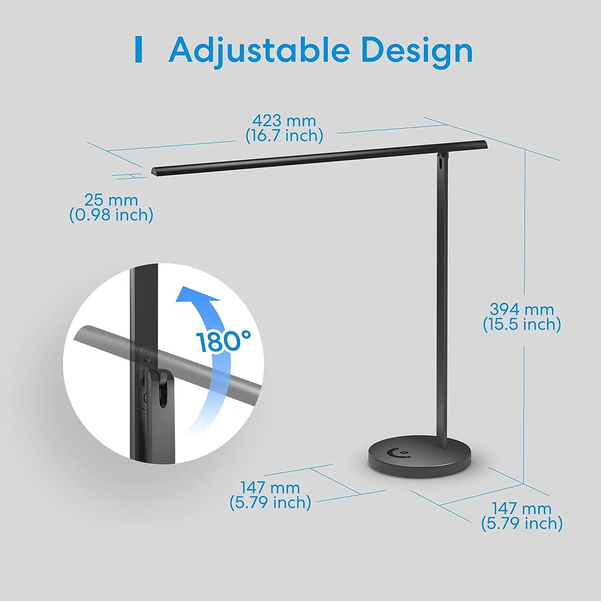 Smart LED Desk Lamp with Tunable White and Remote Control Z1466