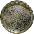 Handmade Silver Moroccan Tea Tray Q757