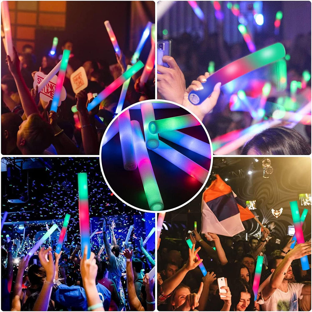 28 Pcs LED Foam Glow Sticks D361