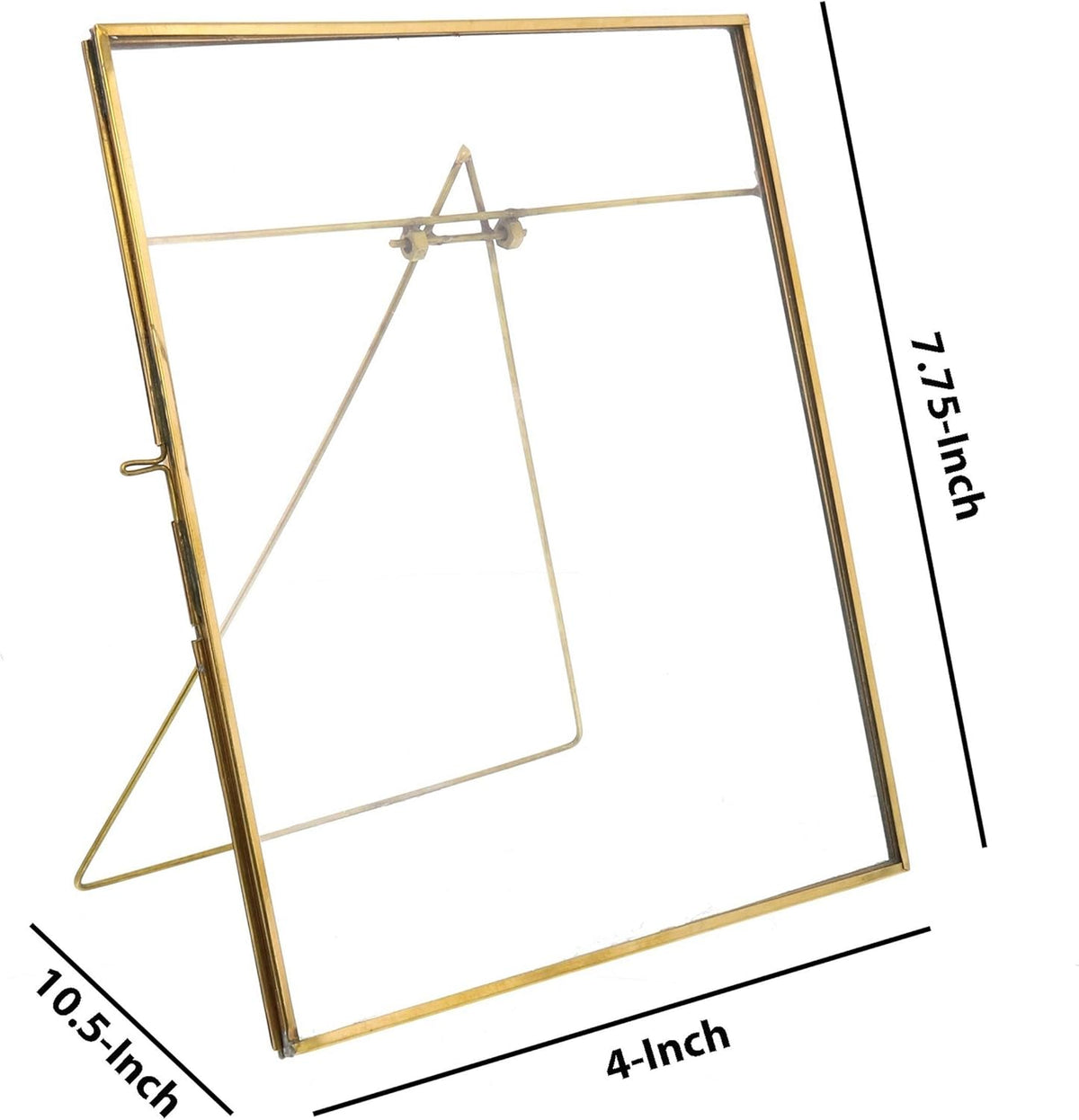 Metal Vertical Easel Frame with Glass Panel A3642