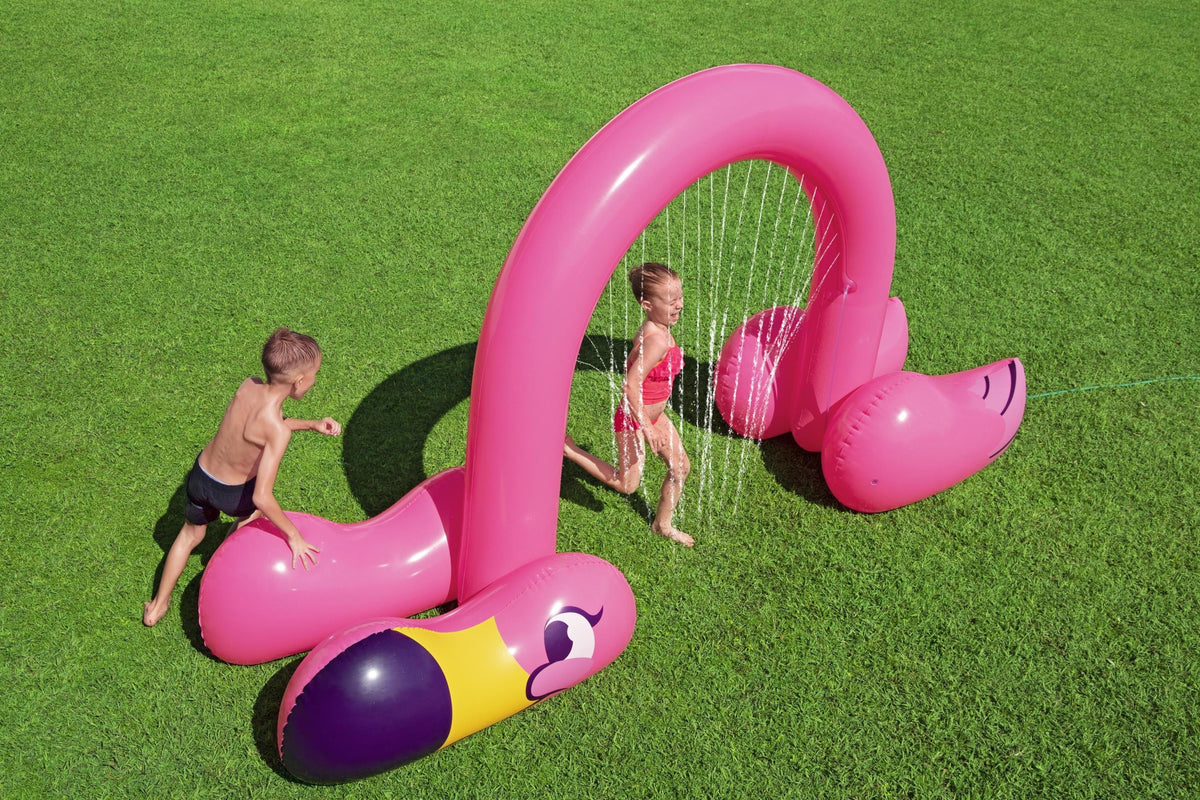 Pink Flamingo Inflatable Sprinkler Arch O1632