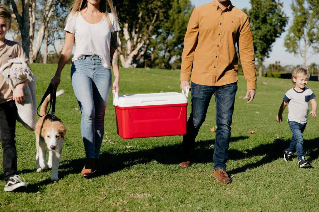 48 QT Red Ice Chest Cooler S725