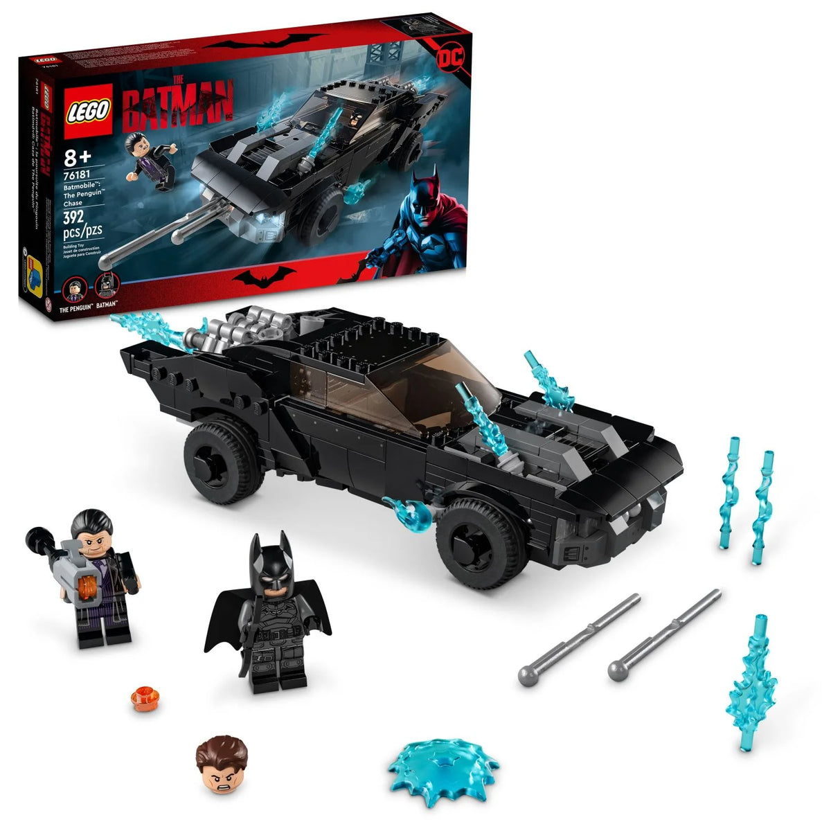 Batman Batmobile Car Toy with 2 Minifigures M621883