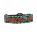 Tooled Leather Dog Collar Z4350