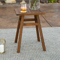 Dark Brown Acacia Wood Outdoor Side Table G2920