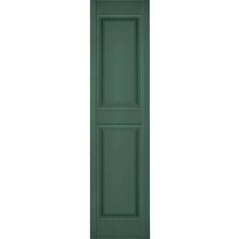14 3/4x22W x 67x22H Vinyl Raised Panel Shutters D602