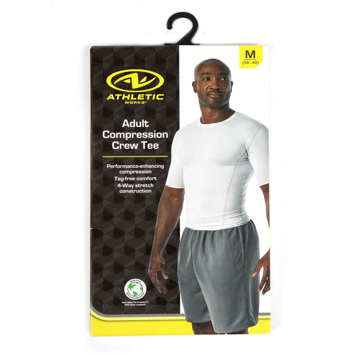 Black Compression Crewneck Tee E9658