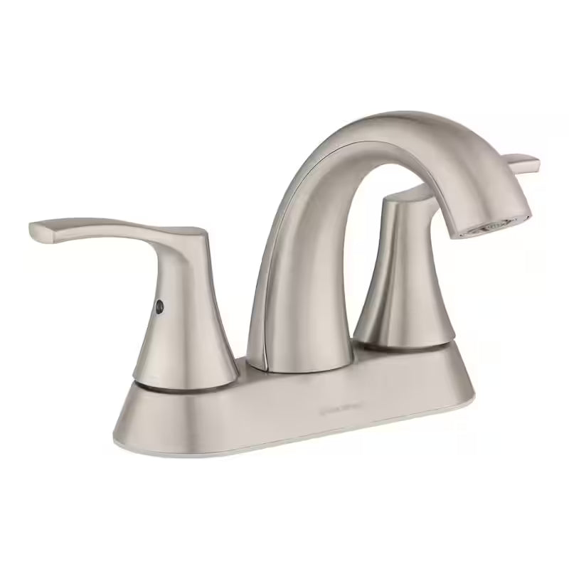 4 in. Centerset Double-Handle High-Arc Bathroom Faucet in Brushed Nickel T8862
