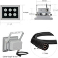 850nm 6 LEDs 130 Feet 60 Degree Infrared Illuminator F643