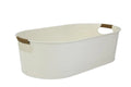 White Medium Oval Galvanized Tub U243453