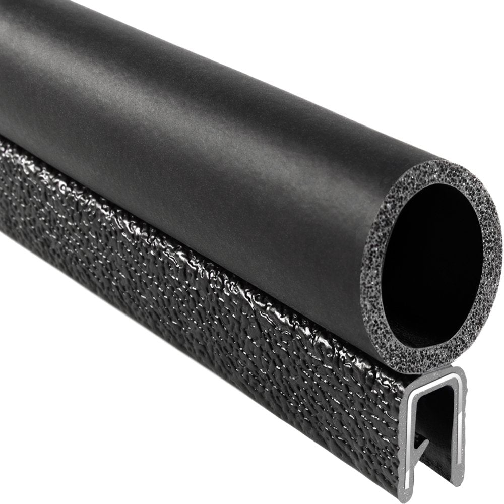 PVC EPDM Rubber Trim Seal with Top Bulb, 3/32” Edge, 3/4” Bulb, 25’ Length P78278