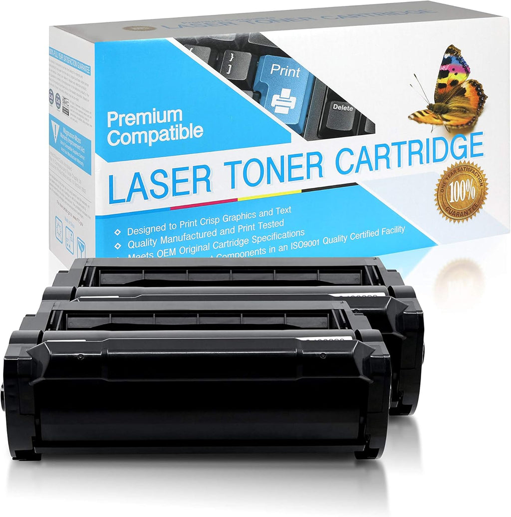 Compatible Toner Cartridge Replacement (Black, 2 Pack) I8017