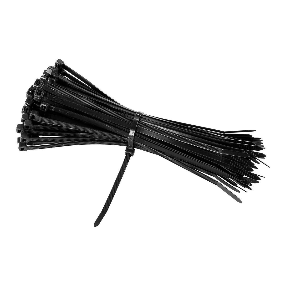 Black 8 in. 100-Pack Cable Ties S61705