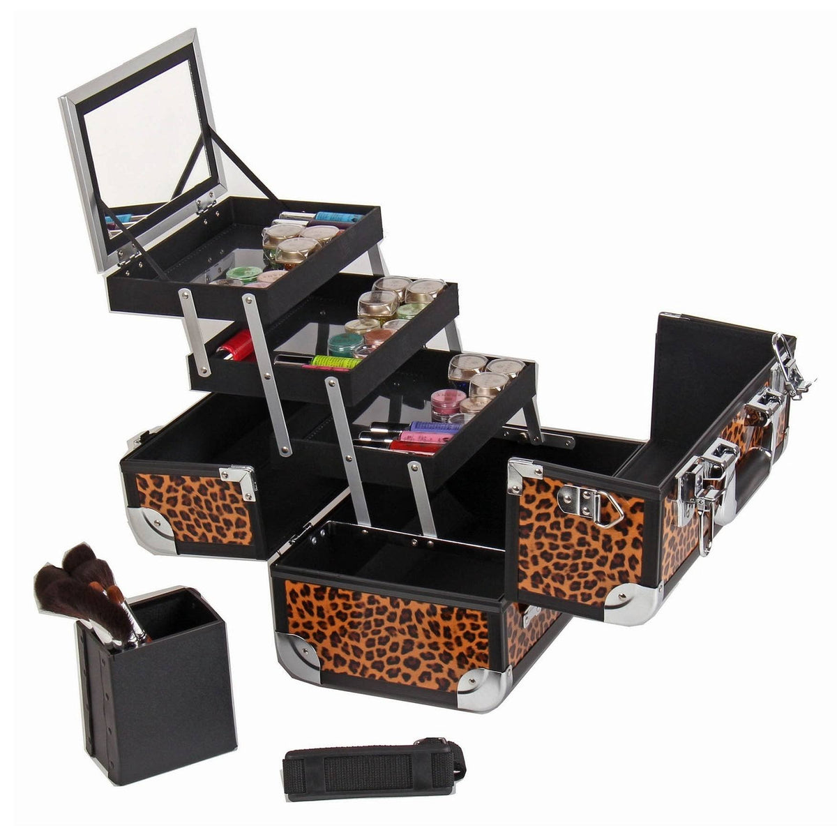 Leopards Texture Train Case A657