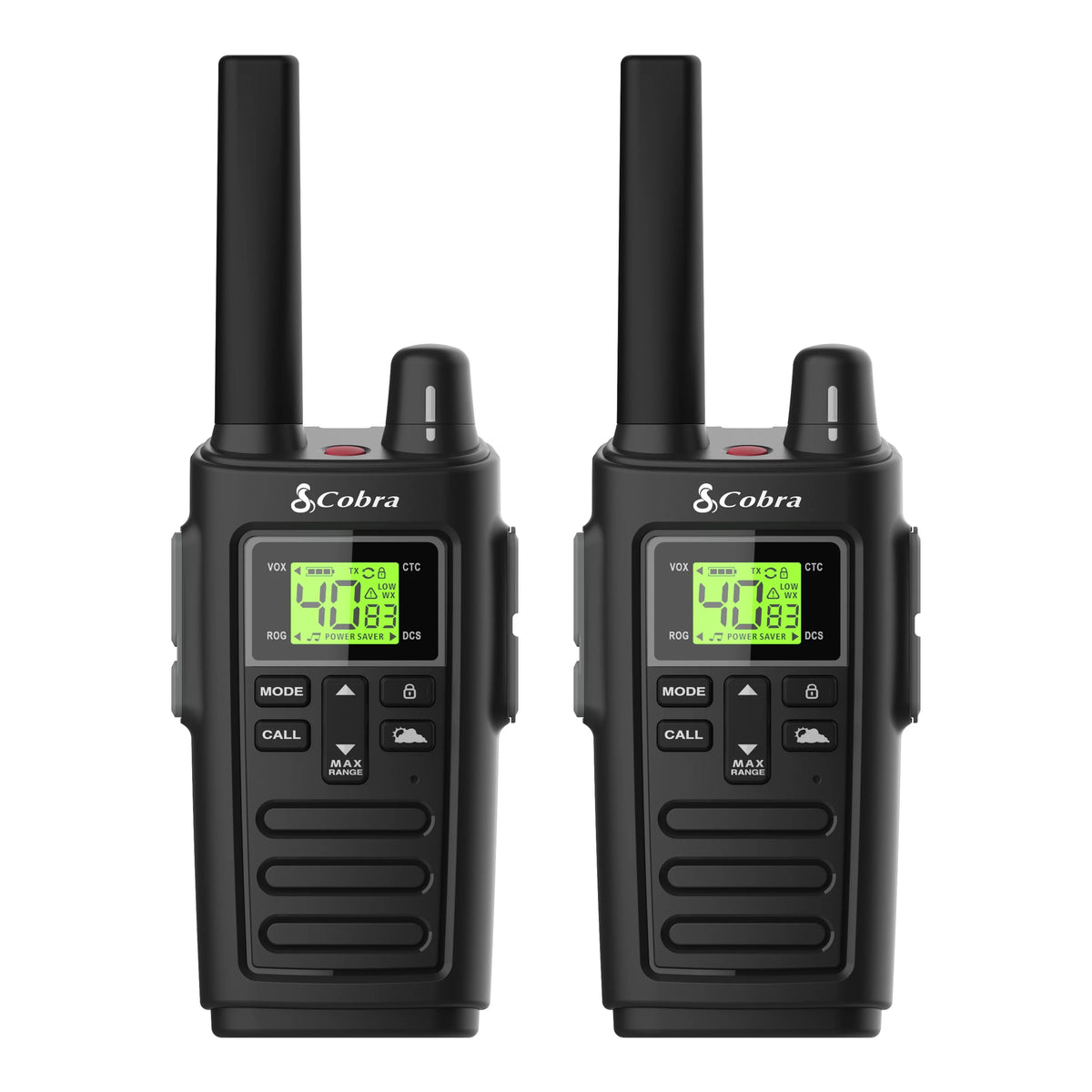 Two-Way Radios Pair Water Resistant Walkie Talkies 40 Channels J1804