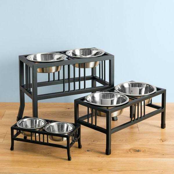 Double Raised Dog Bowl N875