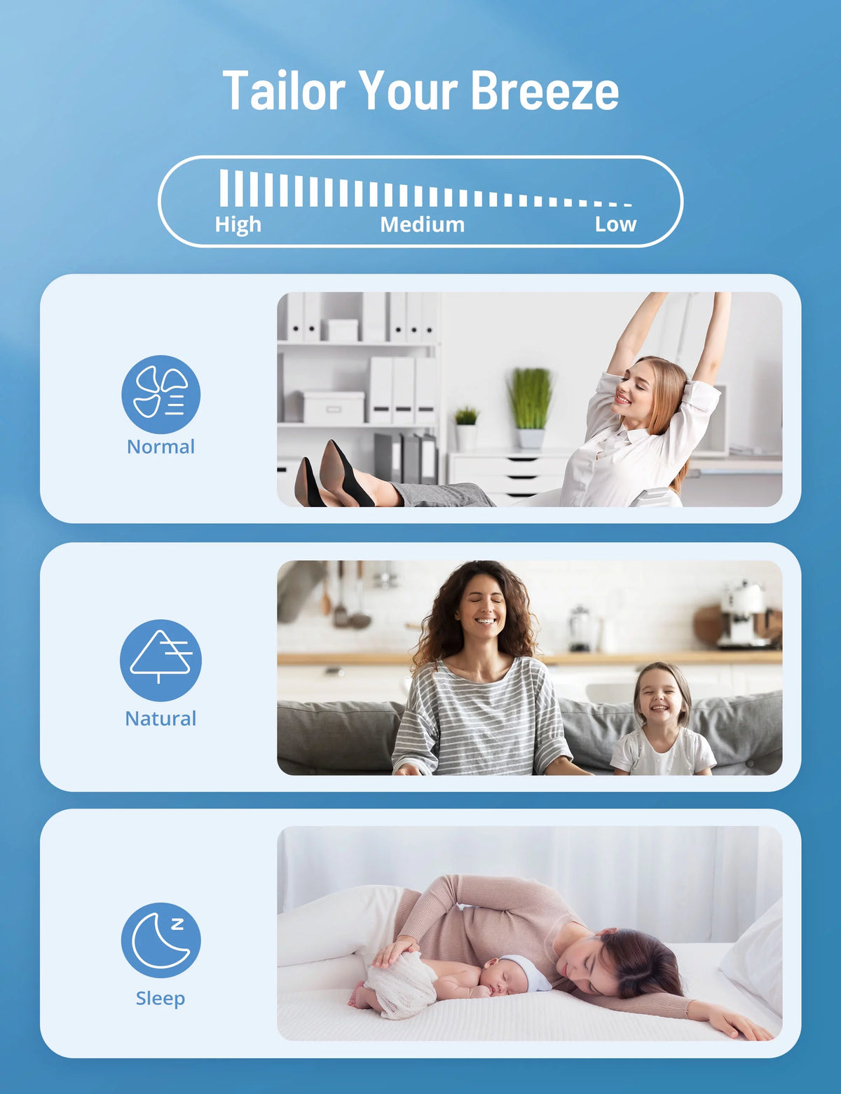 3-in-1 Evaporative Air Cooler Fan Humidifier with 2 Ice Packs S33952