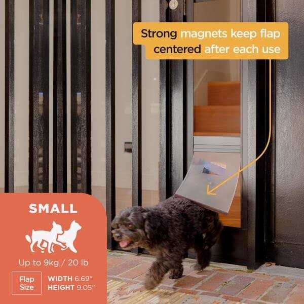 Black Patio Dog & Cat Door X476219