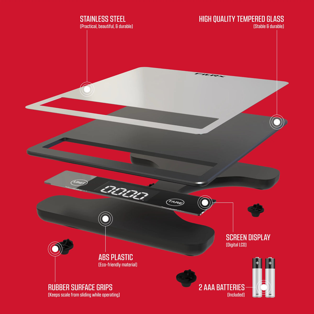 Stainless Steel Digital Food Scale Z76325