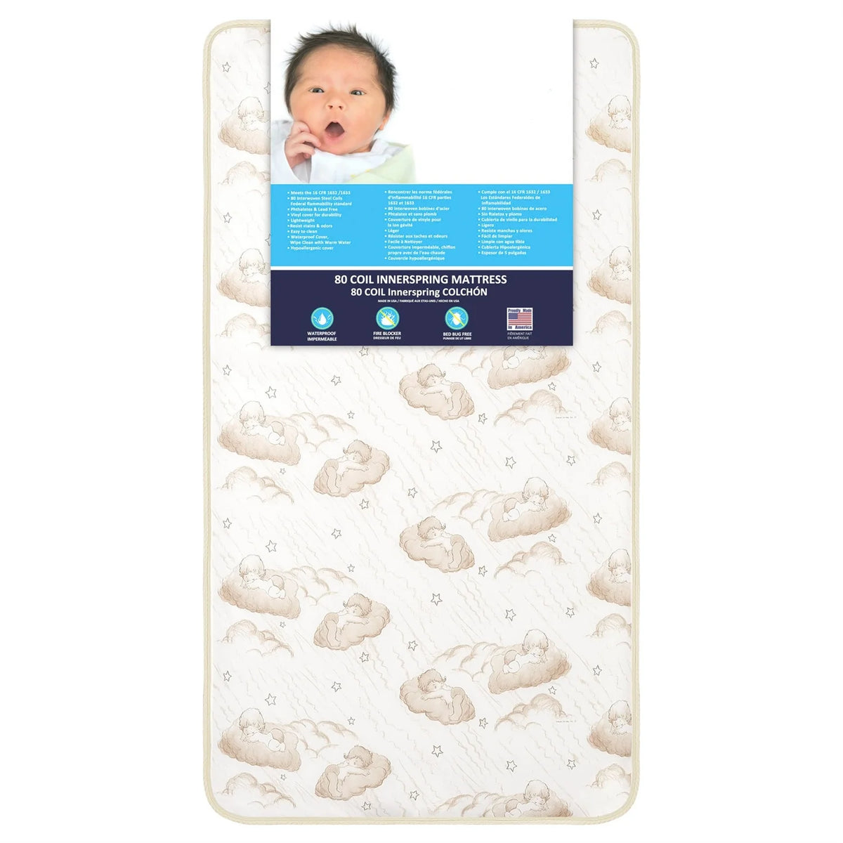 5 Inch Innerspring Waterproof Crib Mattress O3888
