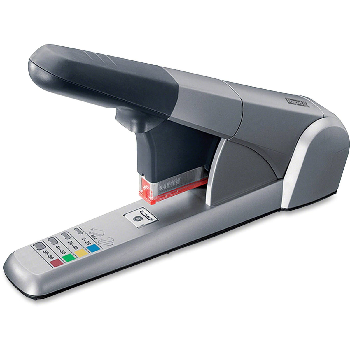 Heavy Duty Cartridge Stapler, 80-Sheet Capacity, Silver F602040