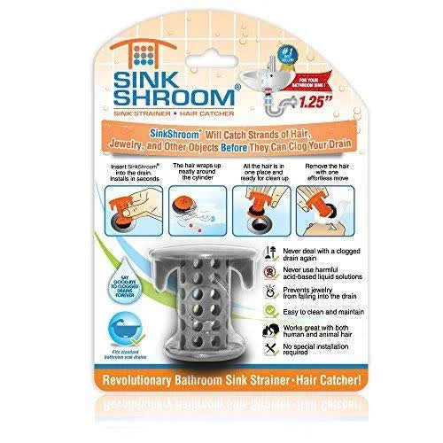 Sink Drain Protector Hair Catcher Gray M8739