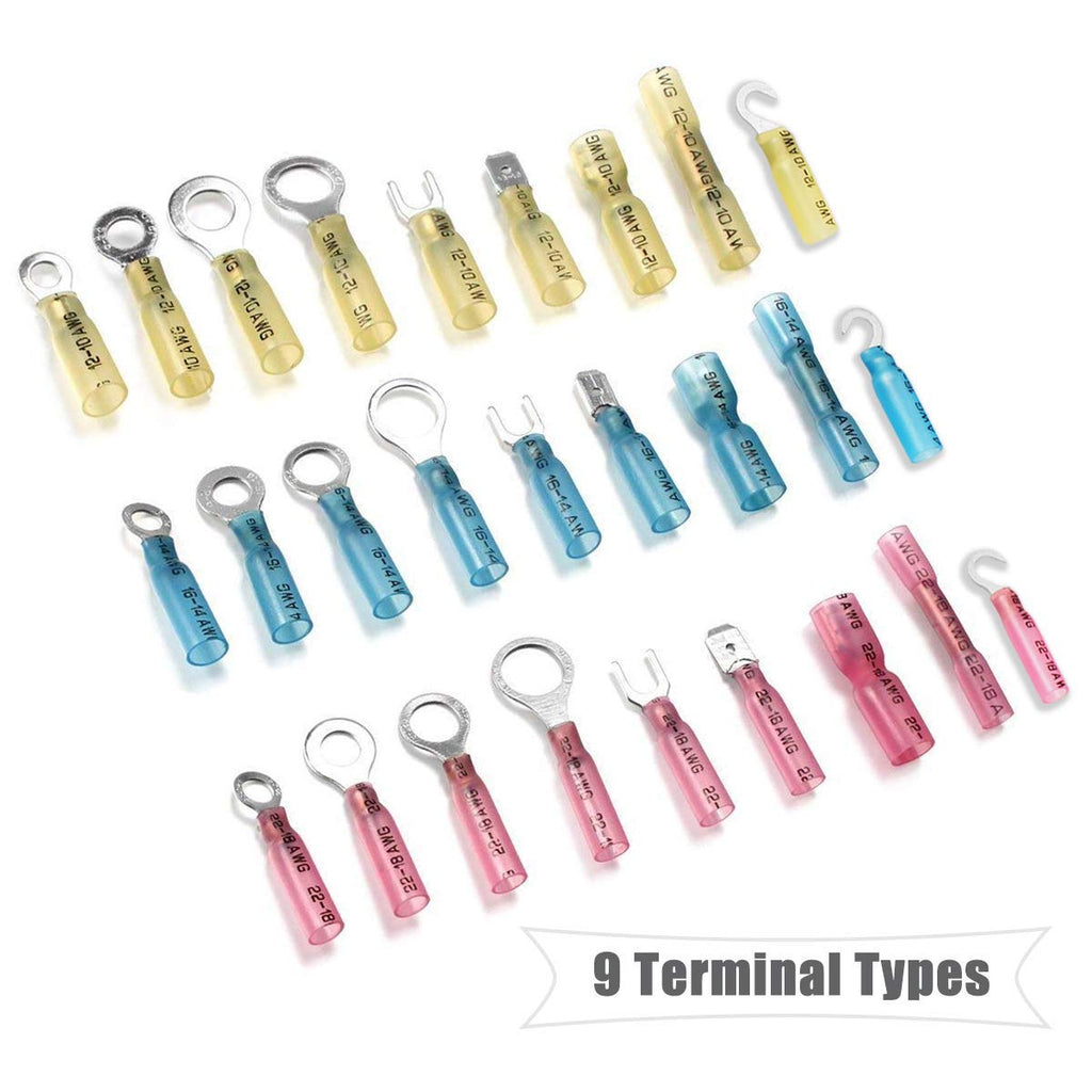 810PCS Insulated Heat Shrink Wire Connectors P1281