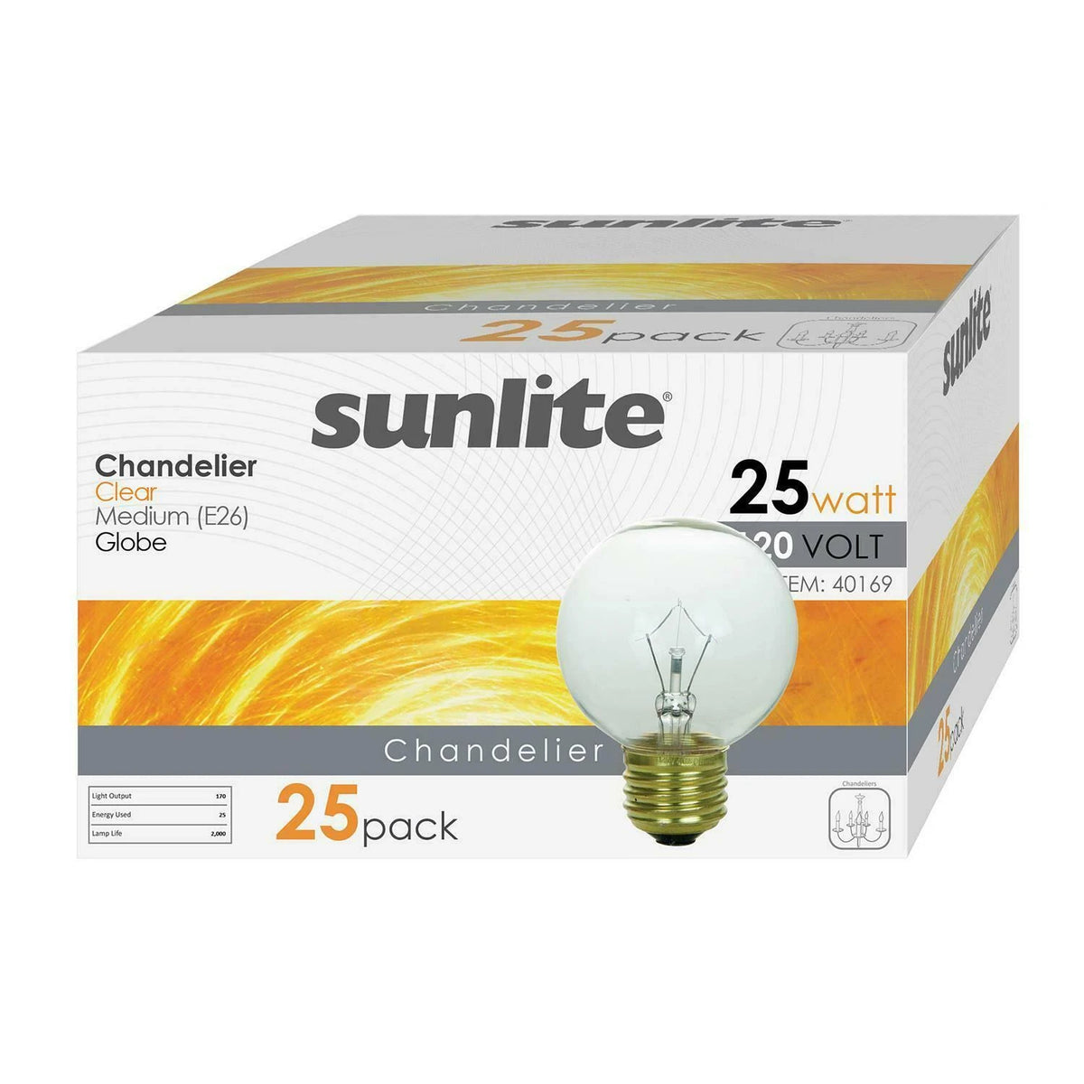 25 Pack 25W Clear Light Bulb M113