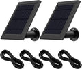 White Solar Panel with Wall Mount and Power Cable, 2 Pack T431024