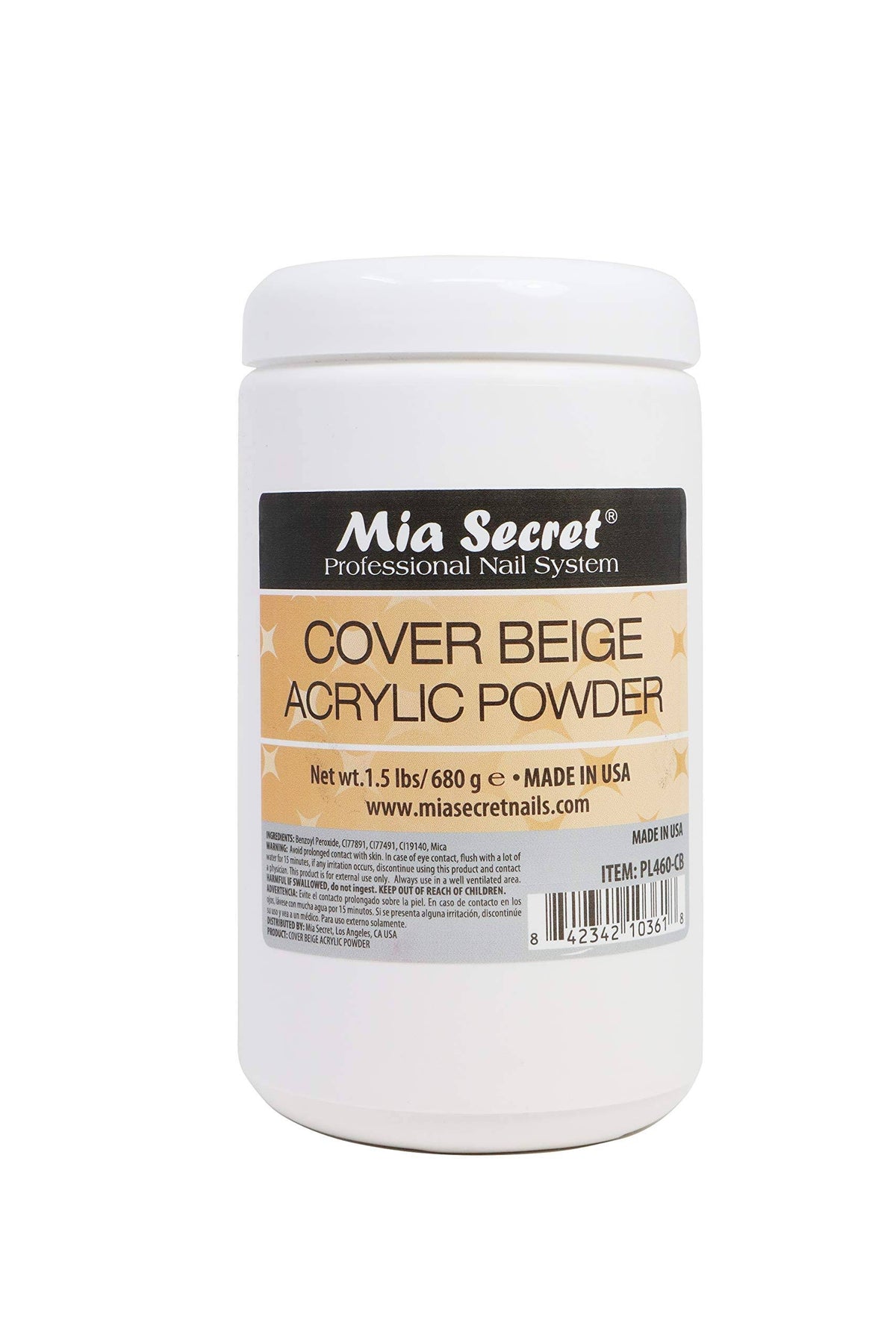 Beige Acrylic Powder 1.5 lbs Q20470