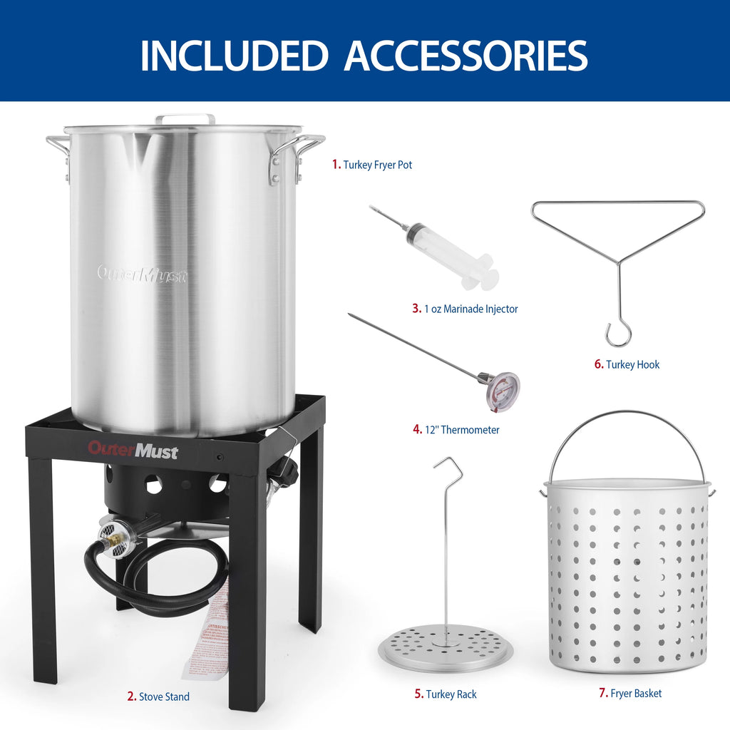 30 QT Seafood Boil Pot and Burner Kit G814