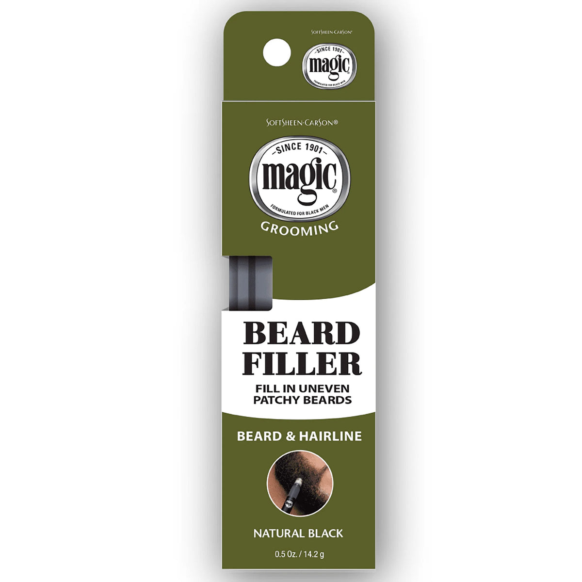 Natural Black Beard Filler V6582