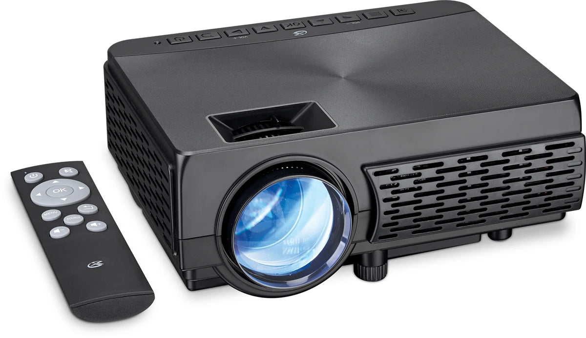 Video Projector with Screen and Bluetooth Speaker O48171