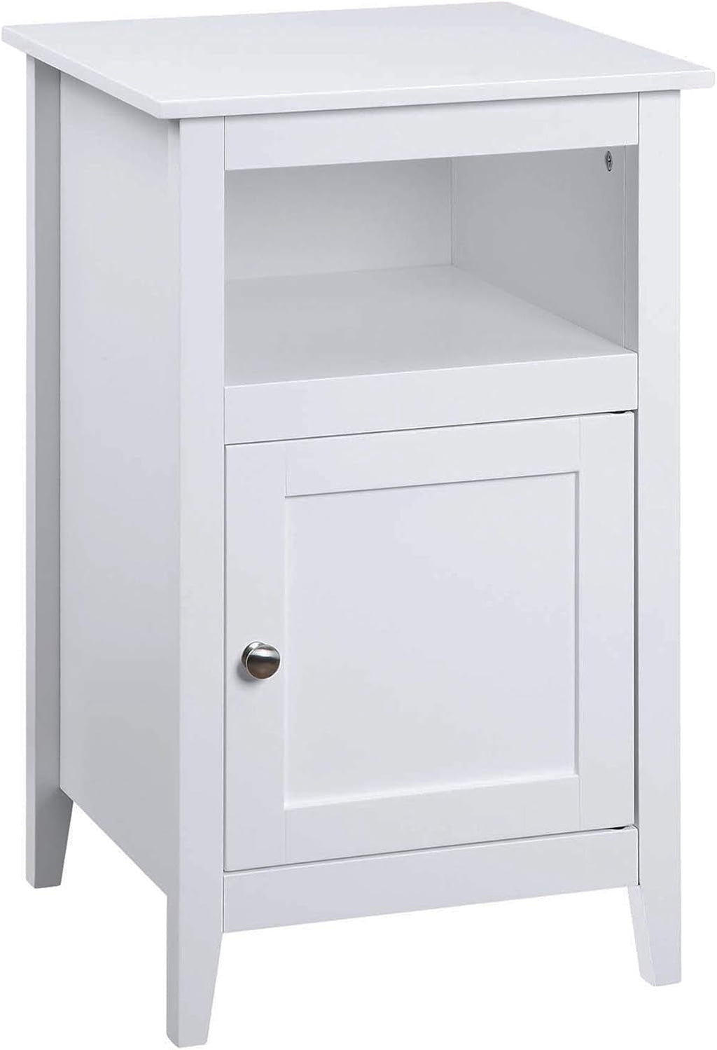 Gray Storage Cabinet End Table with Shelf Q328128