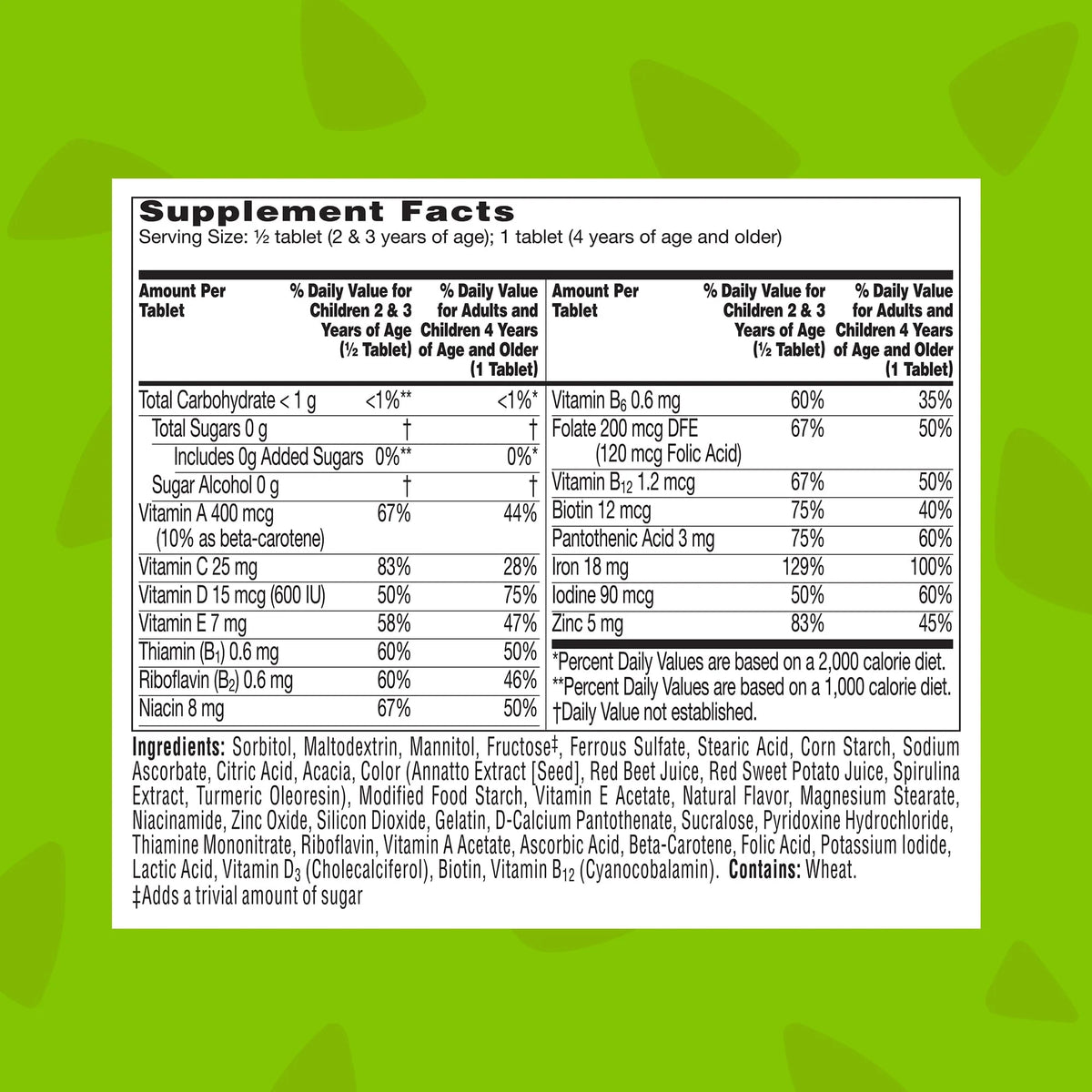 Chewable Kids Multivitamin with Iron 90 Ct T54928
