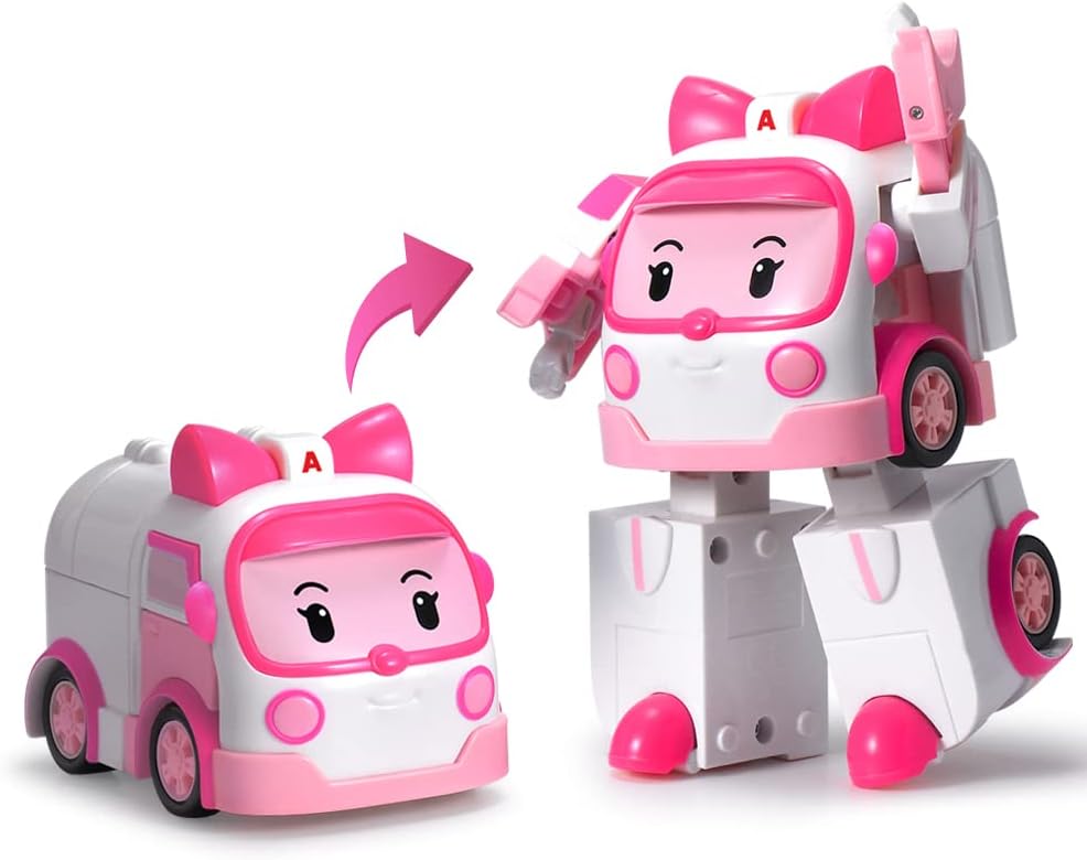 4 Pack Transforming Robot Action Toy Figure O692