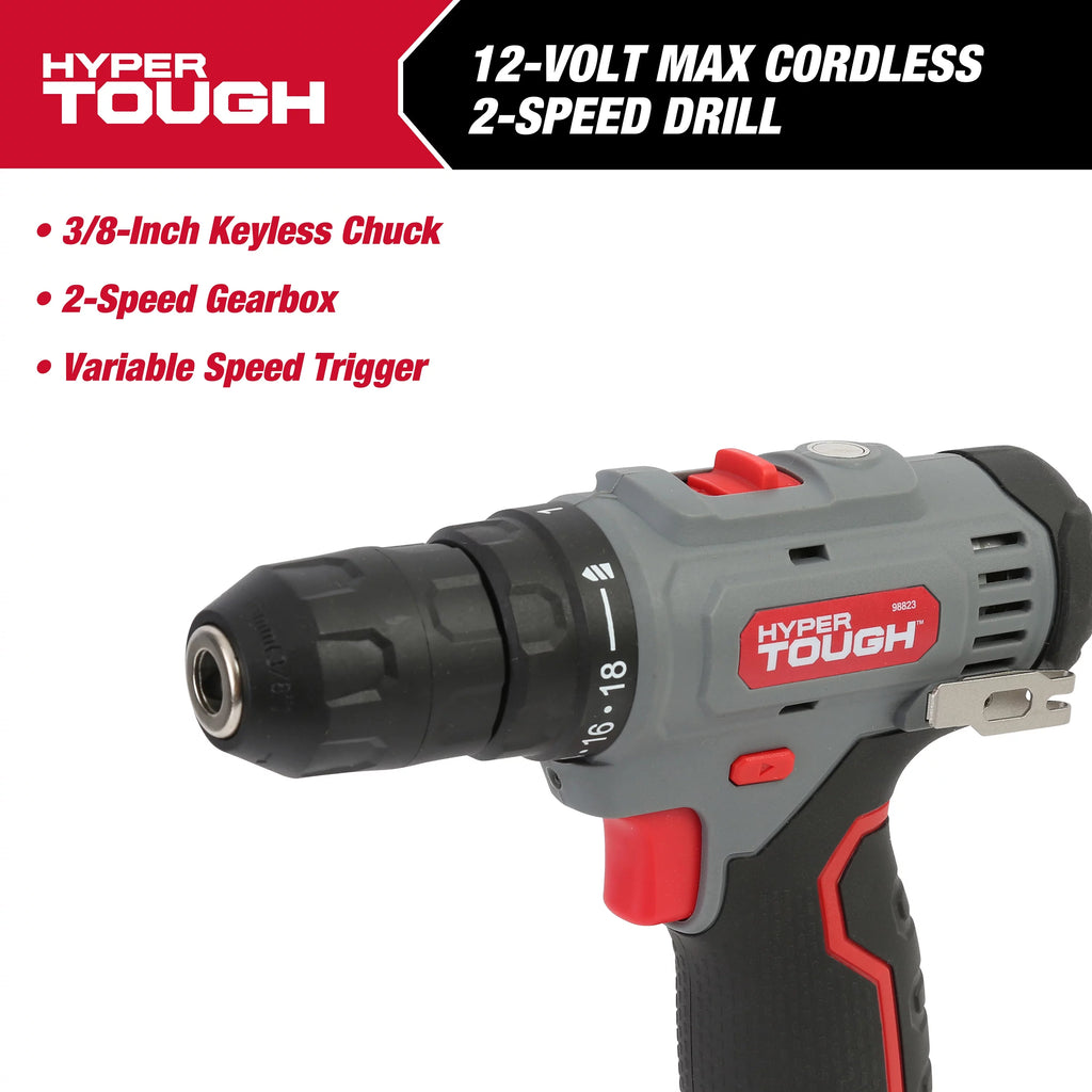 12V Max Lithium-Ion Cordless 2-Speed Drill Driver with Battery and Charger W27634