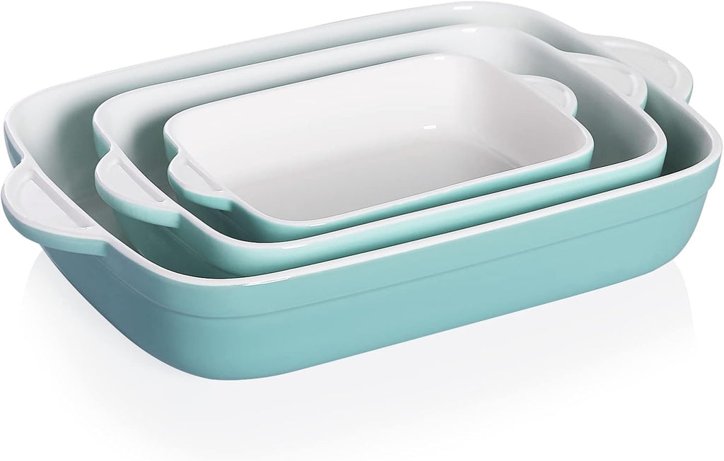 Ceramic Non-Stick Rectangular Baking Dish Set of 3 A77921