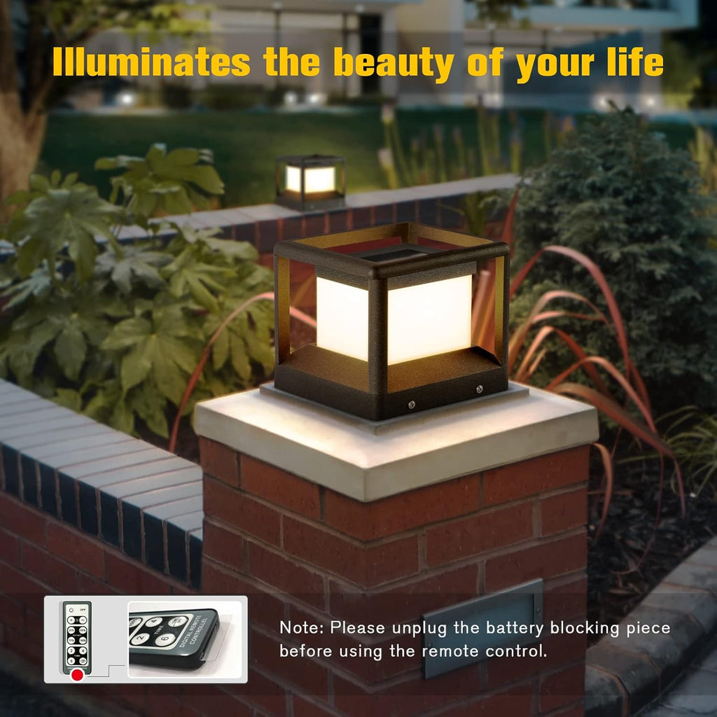 Solar Post Cap Light 3000K IP65 Waterproof F4369